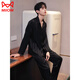 Catman (Miiow) Pajamas masculin Spring and Automne Ice Silk Silk à manches longues Suit Men's Summer 2025 NOUVELLES Vêtements à domicile 6626 Straight Men's Style XL (125-150jin [Jin est égal à 0,5 kg]))
