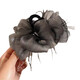 Federnetzblasen flauschige Wolken Big Scratch Clip Neue High-End-Mode-Haarclip-Rücken-Kopf-Haarclip-Haarzubehör Schwarze Federnetz Bubble Clip 13cm