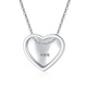Liuguifu Jewelry Platinum Pendant Love Platinum Necklace Pendant PT950 Platinum Pendant ED0085 0.7g