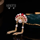 Jingkodi designer Ma Dan handmade corsage natural pearl brooch for women with Peking opera facial makeup and opera accessories brooch 1