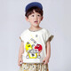
Xiaohuanmei children's short-sleeved suit Korean version 2025 summer new girl pure cotton T-shirt boy shorts baby children turmeric three-color skateboard 100 (recommended height 90-100cm)
