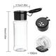 Meikejie seasoning jar plastic sprinkling bottle salt shaker seasoning bottle set pepper grinder salt MSG bottle seasoning bottle 100ml 3 pack hard version