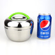 Ye Yu stainless steel insulated lunch box double-layer insulated bucket creative portable lunch box mini lunch box 800ml silver handle + tableware