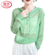 LangSha high-end 2025 new hooded sunscreen shirt for women loose hooded base shirt thin outer ice silk knitted hooded hooded hooded rosy pink S