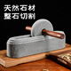 CLCEY custom-made traditional Chinese medicine grinder, medicine grinder, medicine ship, stone medicine twister, groove tool crusher, old-fashioned stone manual grinding, stone roller diameter 70 cm (smooth sailing)
