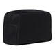 Emporio Armani 18 Classic Eagle Logo Zipper Close Polyurethane Toilet Bag Small Women's Black Basic Pack (Bag + Dust Bag)