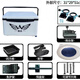 Caja de pesca de vinoa 2629 litro Box de pesca Un conjunto completo de la caja de aislamiento de aislamiento multifunción ultra ligera Caja de pesca Caja de pesca Caja de aparejo completo 1L Box de luna blanca de luz de luna (piernas de elevación + correa + portátil)
