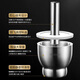 Fantasy medical grade 316 stainless steel solid garlic masher household grinding and mashing jar manual garlic paste 304 stainless steel-drum type