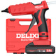 DELIXI ELECTRIC Delixi wireless hot melt glue gun children's handmade household hot melt machine rechargeable small glue stick hot melt gun wireless lithium electric speed hot glue gun 4.0Ah two batteries 30 pieces