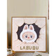 翰鸥斐拉布布石英砂肌理画diy全套材料手工绘labubu丙烯数字油画装饰画 肌理画9734 d高亮颜料+油画布+多支画笔+挂墙