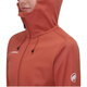 Mammoth (MAMMUT) pattern printed hooded zipper fit long sleeve jacket jacket for women orange orange XS