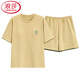 Langsha Light Luxury Pyjamas für Frauen in Sommer-Baumwollshorts-Shorts Einfacher ungezwungener Baumwollstil für Outdoor-Kleidung Z9855 M 80-100JIN [Jin gleich 0,5 kg]