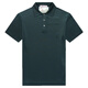 Mengtejiao [Recomendado por la madre central] [Seda brillante de color brillante/mostrador de color brillante] Camiseta de manga corta para hombres en el verano Polo de la solapa de negocios de color sólido 9195 Borgoña 3 160/80a