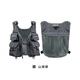 RVVR streamer vest is comfortable, breathable, large capacity, versatile, lightweight, convenient, outdoor multi-functional fishing vest RA2805 Mountain Green