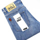 Lee DPRRE Summer Dünne Stretch Jeans -Männergeschäft losen losen locker lässiger Großgröße Hochtütig atmungsaktive kühle Herrenhosen 866 Blau (ein Stück) Bild ist Revers Mirror Display 32 (Taillenumfang 2,5 Fuß)