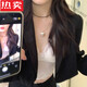 娜妙姿港澳轻奢高端品质单件12件耳饰项链合集耳环耳钉毛衣链好看的 AB款圣诞树耳钉-蚊香盘耳夹
