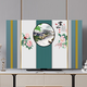 Yingtangs neuer TV -Staubabdeckung TV -Abdeckung Staubdicht von Sonnenschutzstoff Home Textil Protection Cover hängende gebogene Bildschirm Tabelle Typ B1390 malerische Landschaft 80 Zoll (188*110 cm)