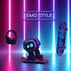 LIVING.AIEmo智能机器人 AI语音互动情感桌面机器人emopet电子宠物儿童陪伴 EMO机器人【标准版】现货