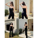 New summer hot girls must wear breasts and waist-retracting and micro-shaping fish bones and strapless V-neck sexy outerwear beautiful back top for women black [KK-K1048] 2XL
