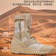 Professionelle High-Top-Wanderschuhe im Freien atmungsaktive Wanderschuhe Wanderschuhe Reißverschluss Kämpfe wasserdicht und nicht rutsch für Frauen, leichte und weiche Sohle für Frauen, Sandfarbe (Canvas Reißverschluss) der gleiche Stil für Männer und Frauen, 37 Lederschuhe, eine Größe, die größer als Sportschuhe ist