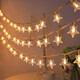 LED ambient light starry sky flashing light string outdoor ambient light room birthday light camping star light stall decorative light tent decorative light scene layout small lantern warm color stars + moon long battery life 1.5 meters 10 light strings