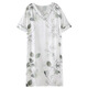Langsha Pajamas pour les femmes en cardigan d'été Ice Silk Silk à manches courtes et une pièce de nuit peut être portée avec imitation Silk I Silk Air Claigning Clothes Home Clothes Pyjamas 7xrmdf-9930 M Femmes [80-100jin [Jin est égal à 0,5 kg]]]