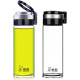 Copa de vidrio Heenoor una sola capa engrosada de té de té de té anillo Gran capacidad Copa de agua Xino Portable Tienda insignia Negra 6076 Modelo de mostrador 695 ml de gran capacidad