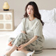 AIMU MEUGUI PAJAMAS PARA MUJER EN SUMMER ALIGO PURO Pantalones de manga corta Algodón delgado Summer Women's Ropa para mujeres Traje de primavera y otoño YZT9715 Pantalones de manga corta M 80-100Jin [Jin equivale a 0.5 kg]