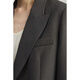 LILY2025 new autumn women's gray style, high-end, simple professional commuting casual suit jacket 509 dark gray L