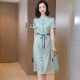 Vestido de lujo de alta gama Ehangy International Summer Women's Clothing 2025 Nuevo versátil versátil Slim Fashionable Mulberry Seda Pink [Caja de regalo de alta gama] l