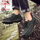 Dragonfly brand men's shoes new men's outdoor casual big-head leather shoes soft-sole cowhide work shoes hiking shoes black 6198 41