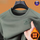 
Hengyuanxiang men's sweatshirt 2025 autumn and winter plus velvet thickened cotton lock warm trendy inner top high-end men D687 gray plus velvet M 165 recommended 90-120Jin [Jin equals 0.5 kg]