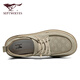 Sept chaussures de planche de loup chaussures masculines Nouvelles chaussures de haricot entièrement appariées pour hommes non glissants pour hommes, chaussures en toile en une étape de couleur pour hommes [taille de chaussures en cuir standard] 38 (240 mm)