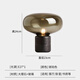 Ouoety Modern Light Luxury Schreibtisch Lampe Nordic einfaches Designer Schlafzimmer Bettlampe Glase Kreativ High-End-Wohnzimmer Dekoration Lampe Hellgrau M1098 Hellgrau Style Button Switch
