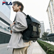 Fila Offizieller Herren -Rucksack 2025 Sommer Neue Mode Casual Flip Rucksack Mehrfachschule, schwarz - Bk XS