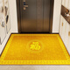 Yunmao golden entrance door floor mat Baifu leather entrance door entrance door can be scrubbed and changed shoes and foot mat for home use Baifu Food Jin 12159 1cm*1cm 60x90cm leather thickened 5MM