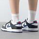 Nike (Nike) Chaussures officielles du magasin de navires de navigation Nouveau style rétro Dunk Low Lightweight Shoes Low Top Fashion Casual Chaussures HJ9202-001 / noir, blanc et bleu / nouvellement lancé 37,5