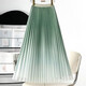 High-end style gradient color skirt mesh pleated skirt for women in summer new high-waist mid-length large long skirt 1365 gradient mesh [Matcha green] Single skirt M Recommended [100-115Jin [Jin equals 0.5 kg]]