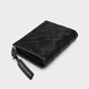 Charles/KEITH25 Autumn Nuevo producto trenzado Billetera corta Billetera CK6-10681212 Noir Black XXS