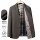 Lilang sense houndstooth iron-free men's casual suit 2025 spring and autumn business suit young and middle-aged fashion single western trend 2021 coffee color 2XL 185