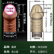 Yaqu wolf braces enlarge and thicken the perverted penis condom with fake glans cover 18 cm couple's flirting desire tool gift package mace condom sex toys couple bed love tool shared toys sm sex props bed thickening and lengthening artifact intercourse auxiliary tool for men