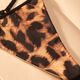 Leopard print thong women's seamless underwear, sexy thin strap with a rope, hot temptation, sports and fitness inner layer, Black Panther S80-95Jin Jin is equal to 0.5 kg