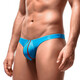 Banfishi 2025 Japanese Korean Summer Sexy GAY Men's Low Waist Ultra-Thin Ice Silk Silky Thong Blue M