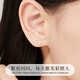 Chinese jewelry sterling silver sparkling star earrings for women 2025 new ear piercing jewelry niche anniversary birthday gift for girlfriend