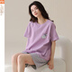 Modal pajamas for women in summer 2025 new short-sleeved suit for all thin cartoon casual home clothes Y9856 M Recommended 75-95Jin [Jin equals 0.5 kg]
