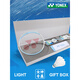 RACKET OFFICIEL DE BADMINTON 520 Valentin Full Full Carbon 9900 Ultra-Light Offensive Yy Boad Box 4U SF Express Limited NFFL White and Blue Gift Box Pull BG65 Ligne 21-22 livres [Player d'introduction] Cadeau