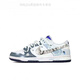 耐克（NIKE）球鞋定制  Dunk 轮回星瞳 宇宙星辰 低帮板鞋 黑蓝灰 FQ8826-100(Team691-月夜星河) 42
