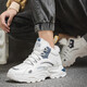 Semir Snow Boots Men's Automne Workwear Martin Men's Chaussures Trendy Student High Top Sports Non-Slip Plus Velvet épaissis bleu 9902 BLUE 39