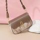 CALVIAKRIM International Light Luxury Brand 2025 New versatile cloud bag underarm trendy fashion genuine leather high-end shoulder bag for women apricot coffee color