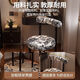 Light luxury makeup bedroom, high-end modern makeup stool, French new Chinese style dressing table, universal bedroom retro dressing chair, jungle ink painting makeup dining chair, modern simplicity